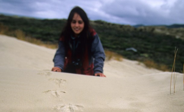 stewart Island kiwi footprints